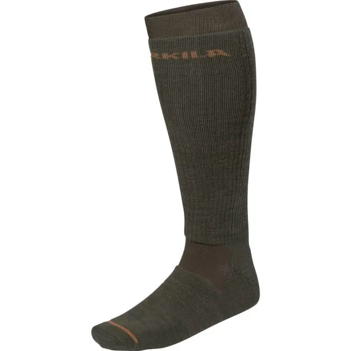 Härkila Pro Hunter 2.0 Long Socks Willow Green/Shadow Brown