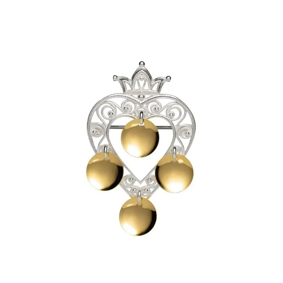 Barnesølje 830 Hvitt Forgylt Sølv