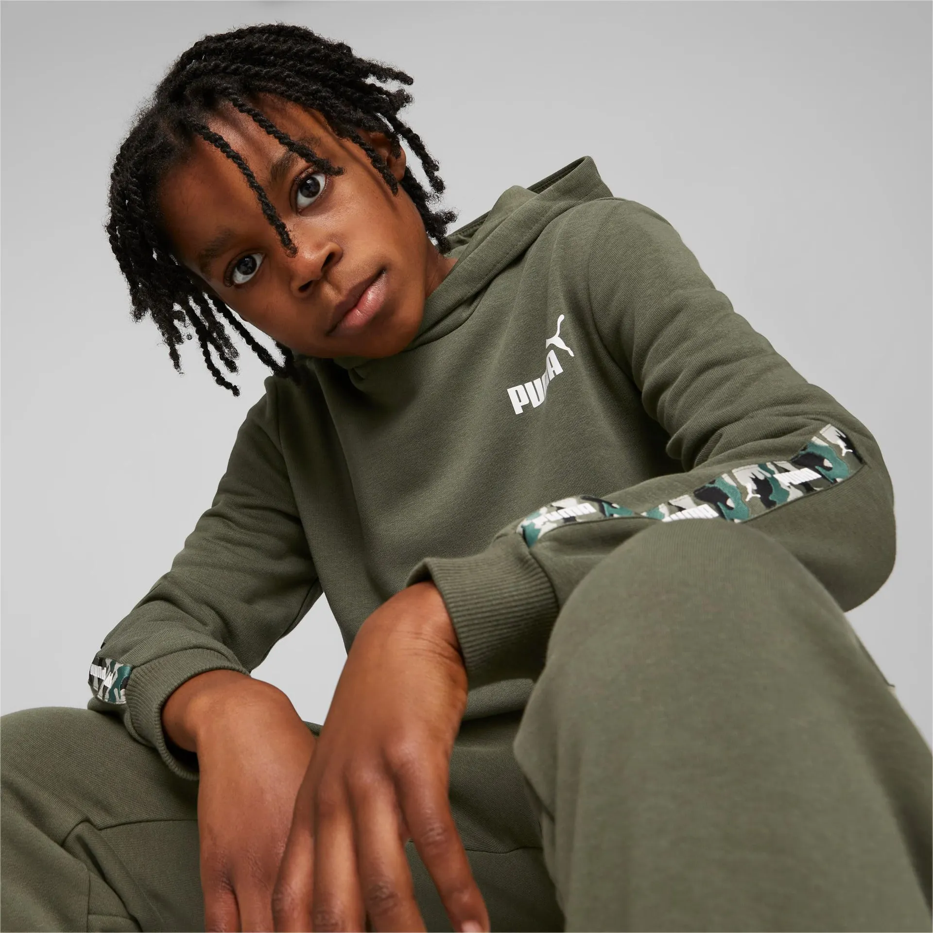 Essentials Tape Camo Hoodie Youth