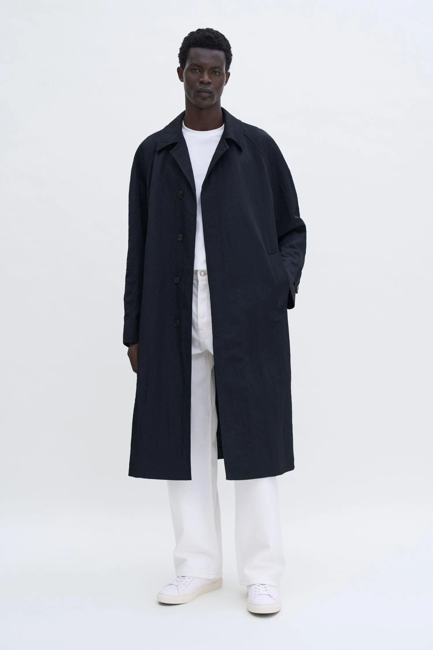 Nylon Gabardine Car Coat