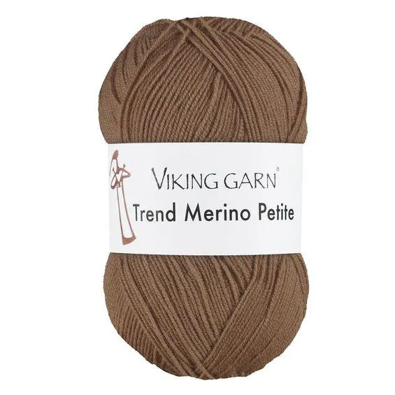 Viking Garn Trend Merino Petite 50 g brun 308