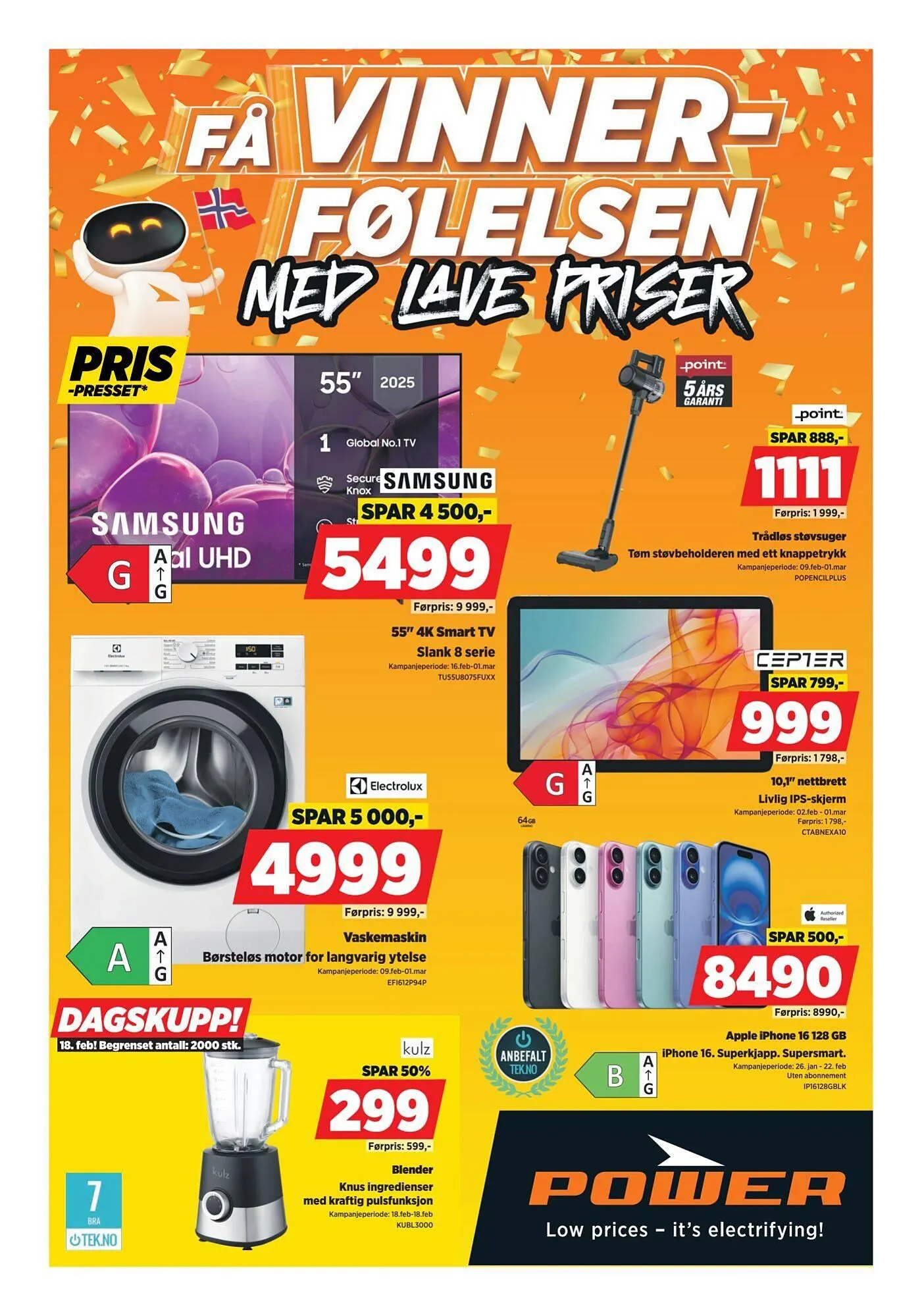 POWER kundeavis fra 16. februar til 23. februar 2026 - kundeavisside 1