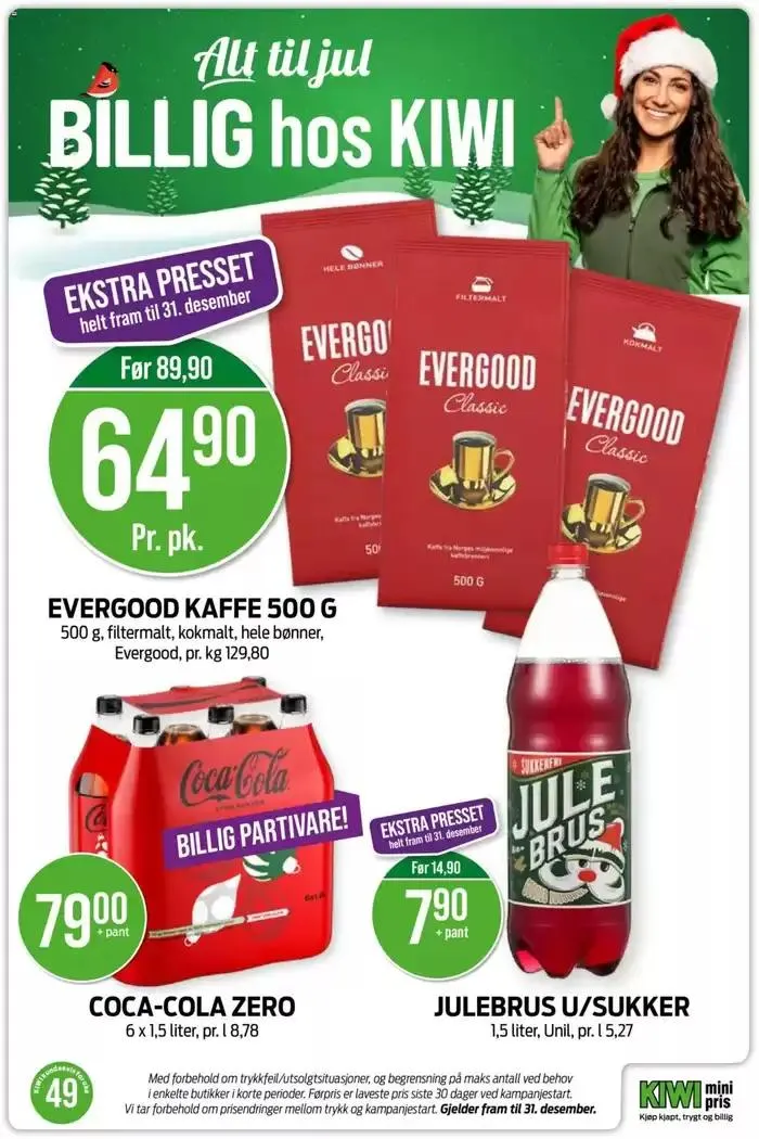 Kiwi Kundeavis fra 2. desember til 8. desember 2024 - kundeavisside 12