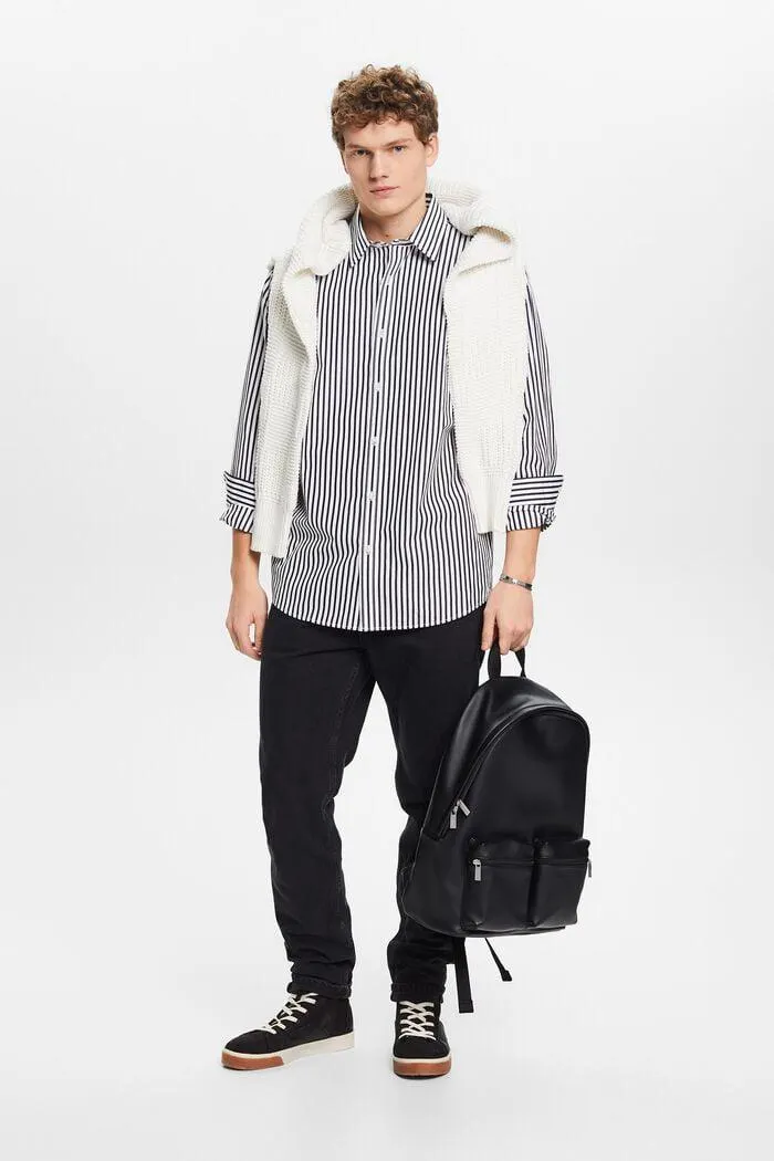 Striped Poplin Shirt