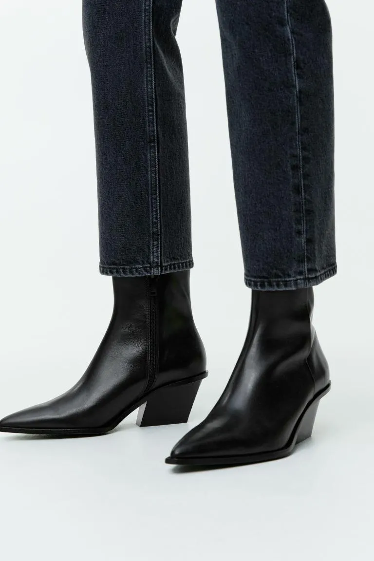 Spisse ankelstøvletter