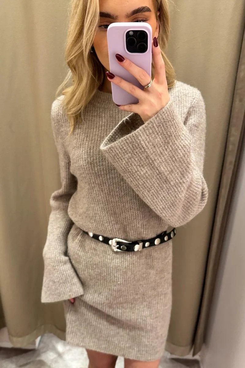 AlphaGZ Short Dress Warm Sand Melange