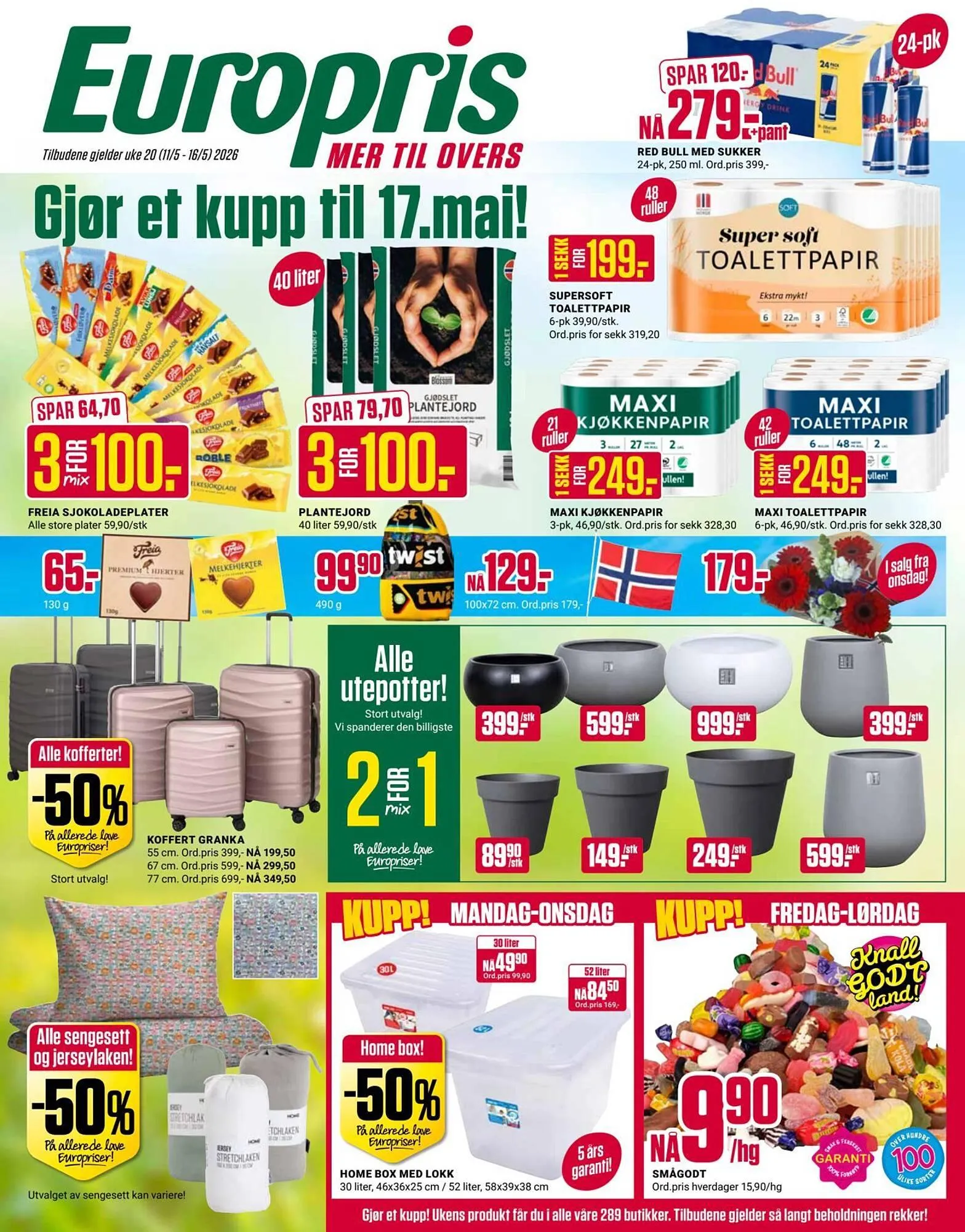 Europris kundeavis fra 11. mai til 17. mai 2026 - kundeavisside 1