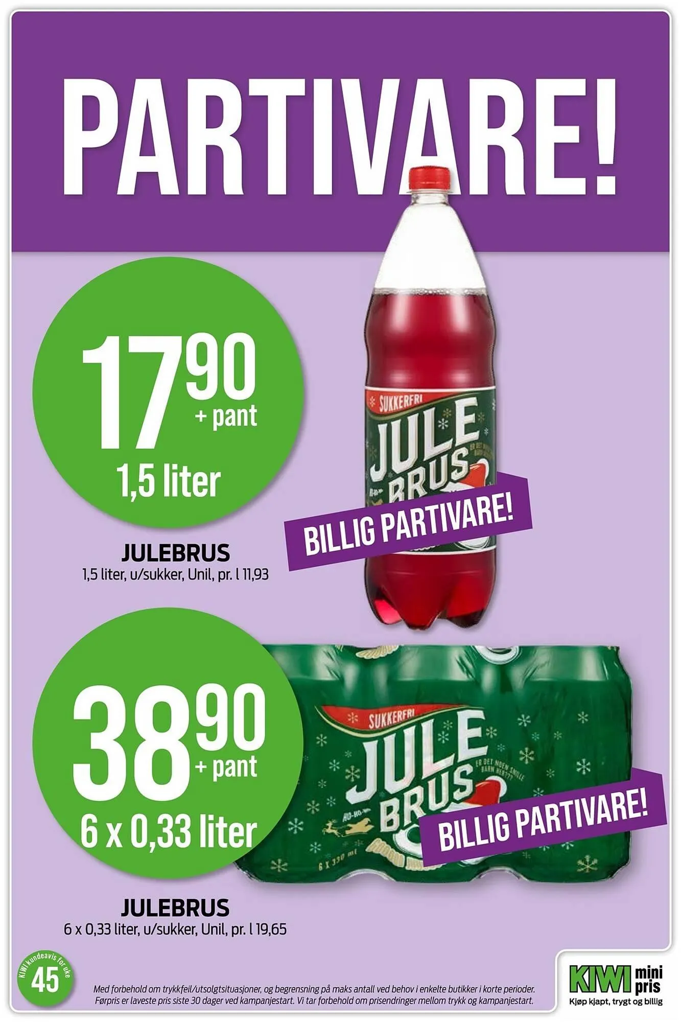 Kiwi kundeavis fra 3. november til 9. november 2025 - kundeavisside 16