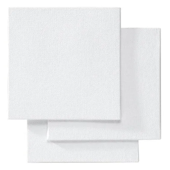 Lerret / maleduk 10x10 cm 3-pakning