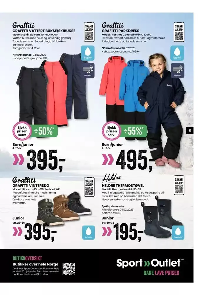 Folder Sport Outlet fra 21. februar til 7. mars 2025 - kundeavisside 21