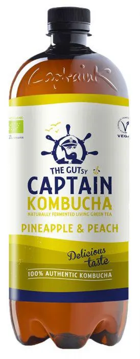 Captain Kombucha Pineapple Peach 1 L