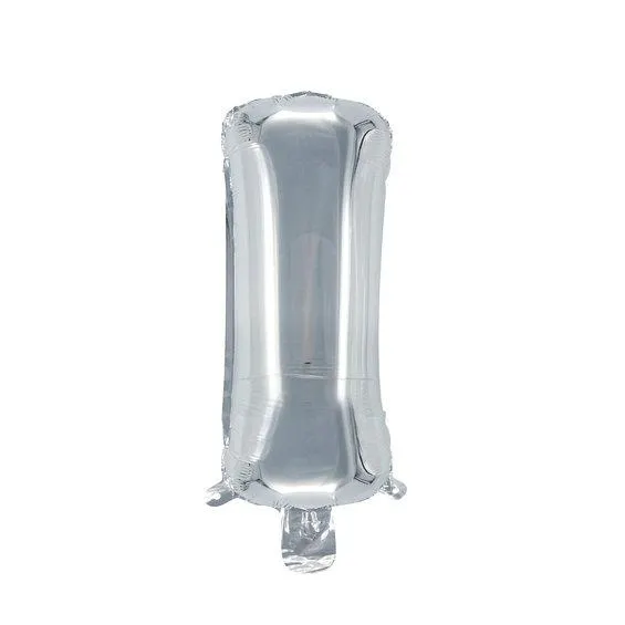 Bokstavballong I sølv 32 cm
