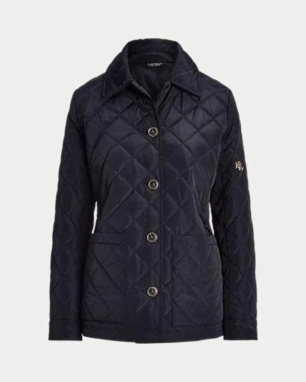 Diamond-Quilted Barn Jacket