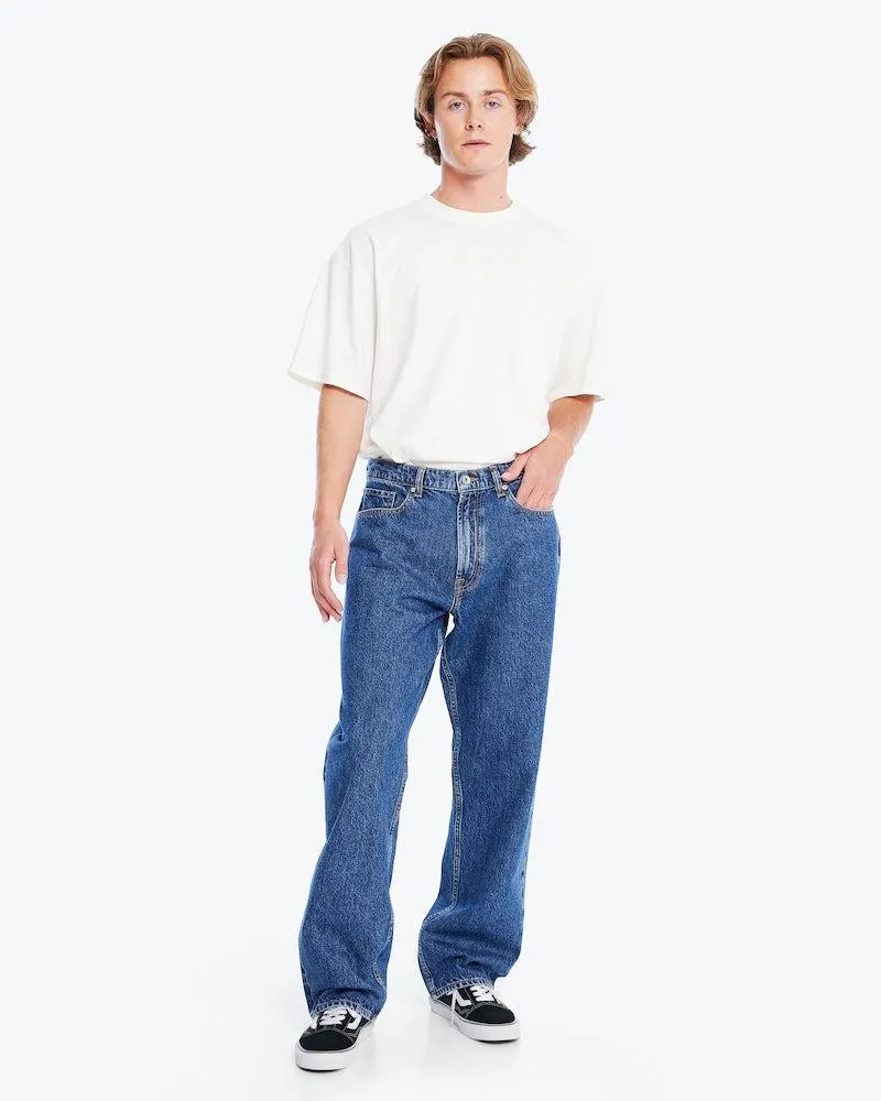 Loose Medium Blå Jeans