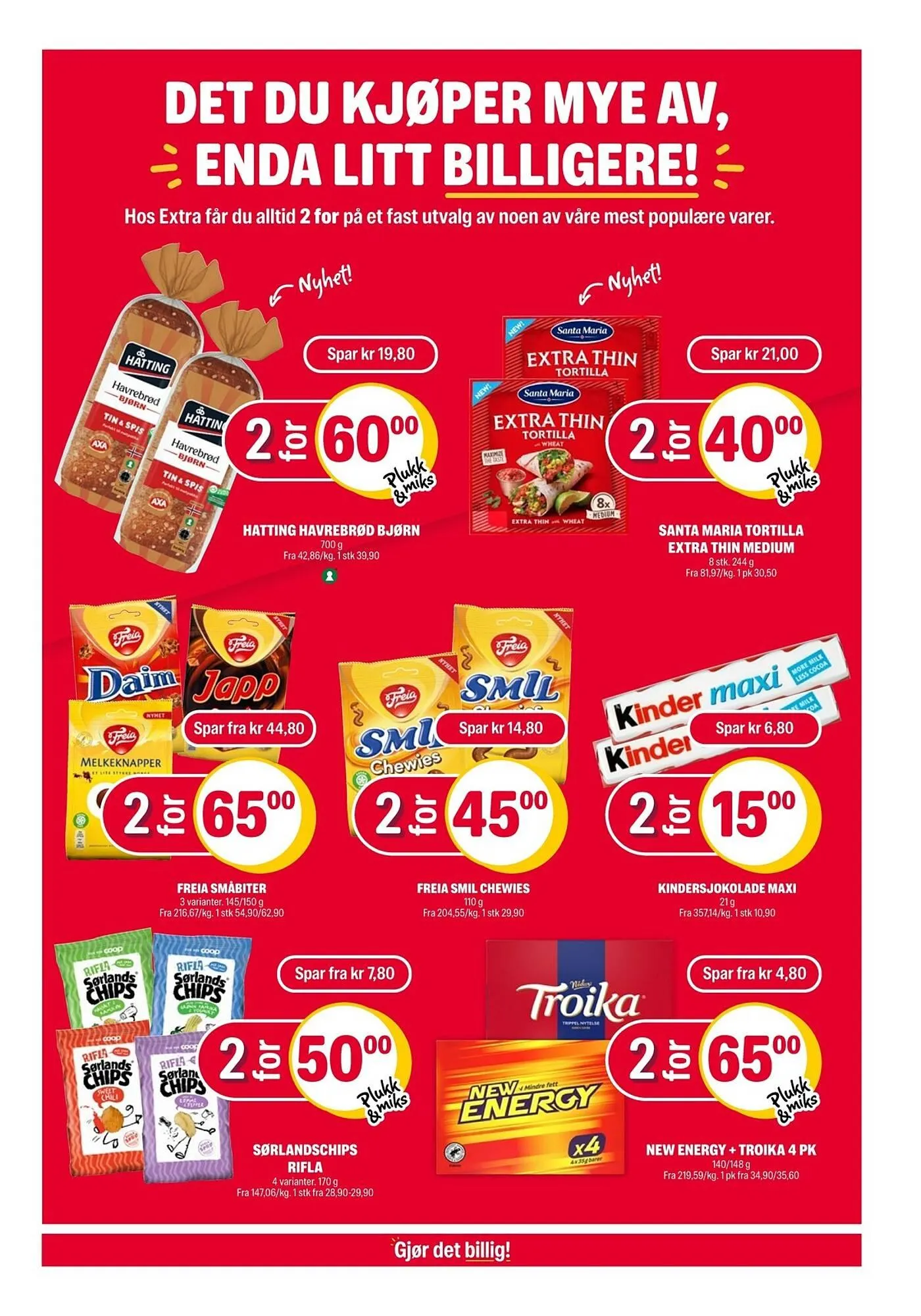 Coop Extra kundeavis fra 2. mars til 8. mars 2026 - kundeavisside 22