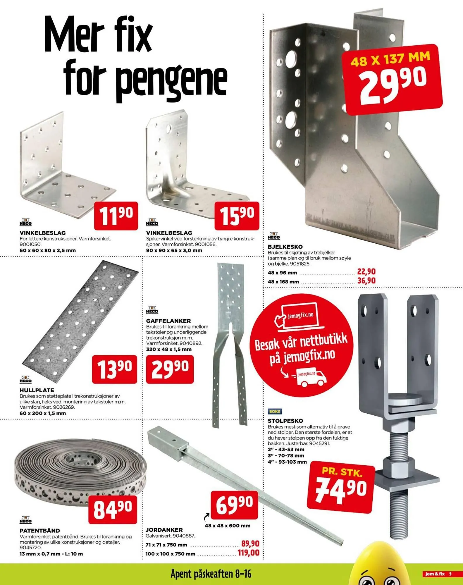 Jem & fix kundeavis fra 22. mars til 5. april 2026 - kundeavisside 9