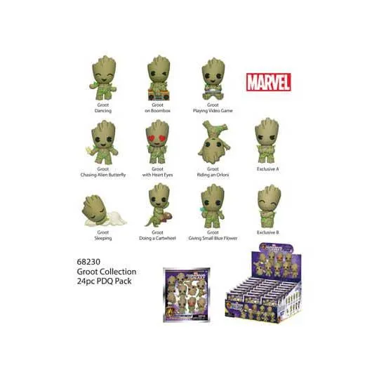 Groot PVC Bag Clips Trading Figure
