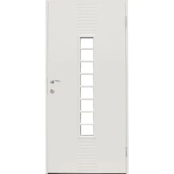 Solid Dørsett tradisjon ytterdør 9x21h hvit ncs s0502-y klart glass