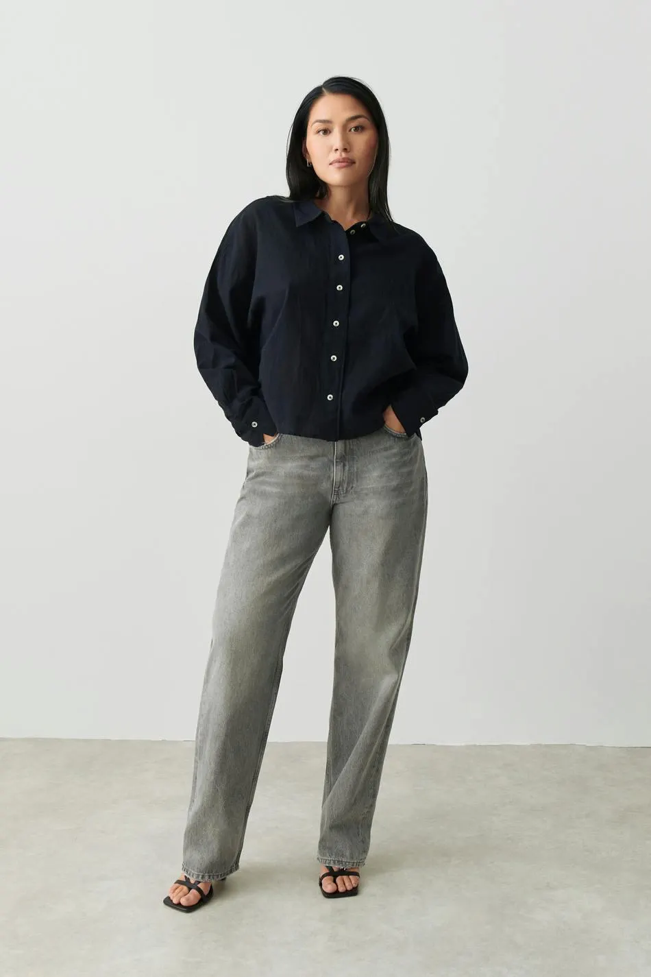 Magda linen blend shirt