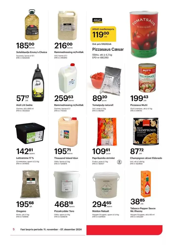 Alt du trenger, alltid billig. fra 18. november til 7. desember 2024 - kundeavisside 5