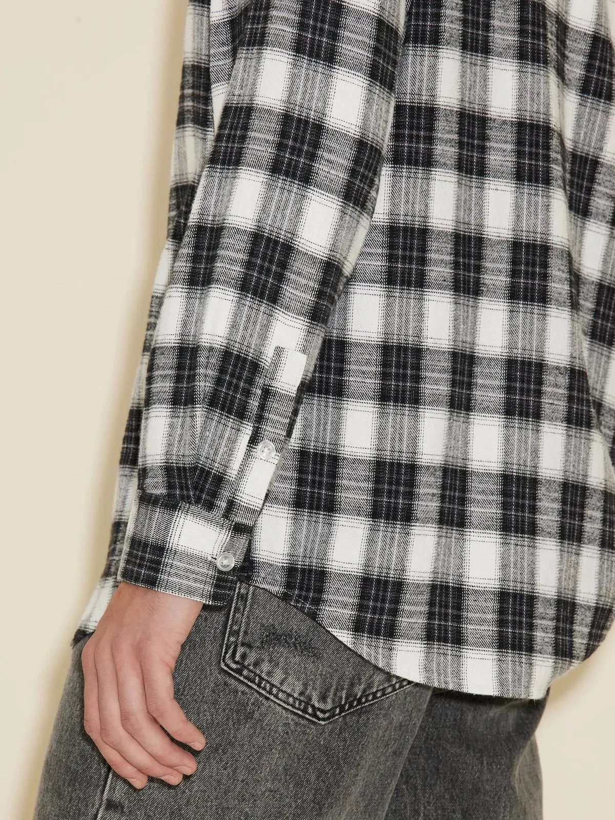 Elja Check Shirt Black