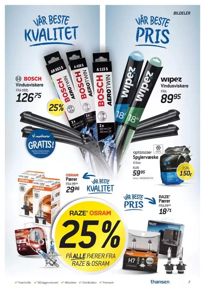 Aktuell kundeavis Thansen fra 26. februar til 25. mars 2025 - kundeavisside 7