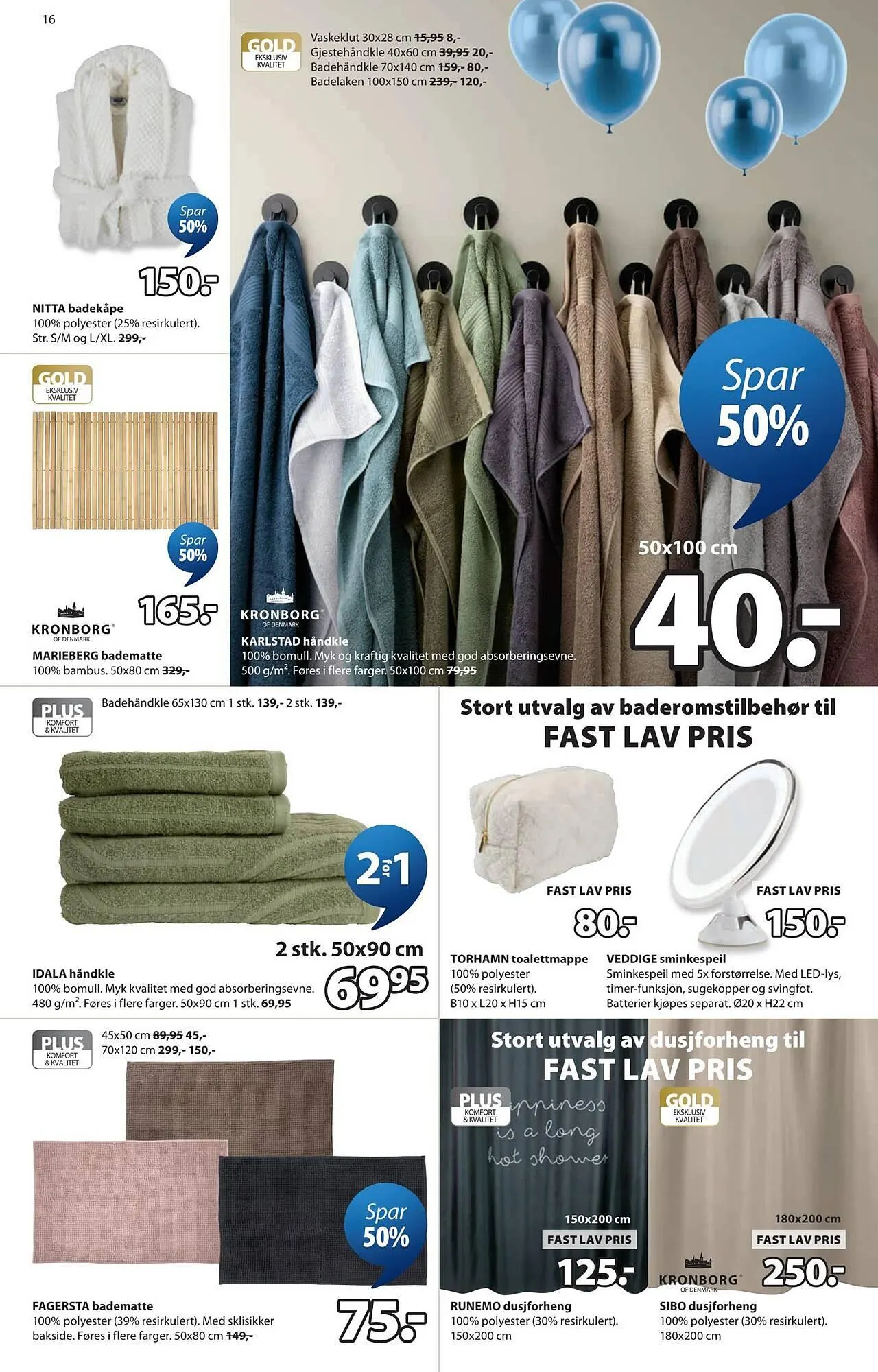 JYSK kundeavis fra 13. april til 19. april 2026 - kundeavisside 16