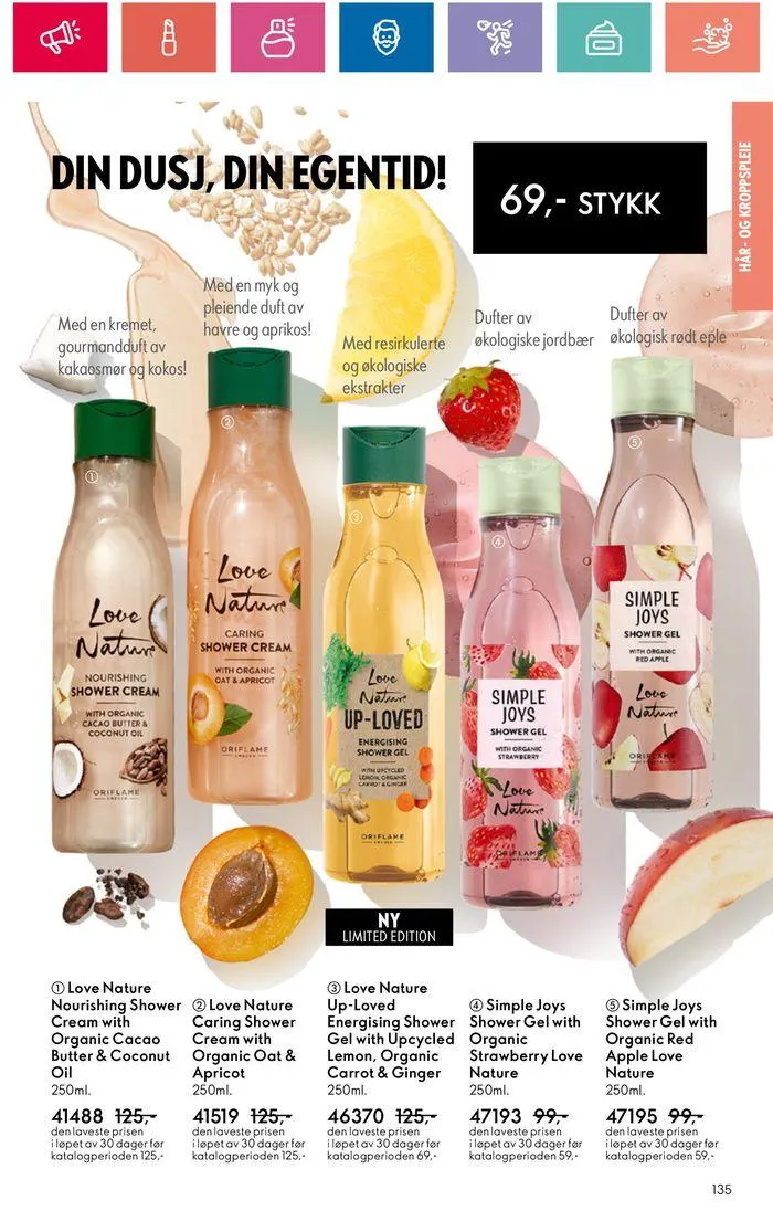 ORIFLAME Kundeavis fra 20. juni til 4. juli 2024 - kundeavisside 135