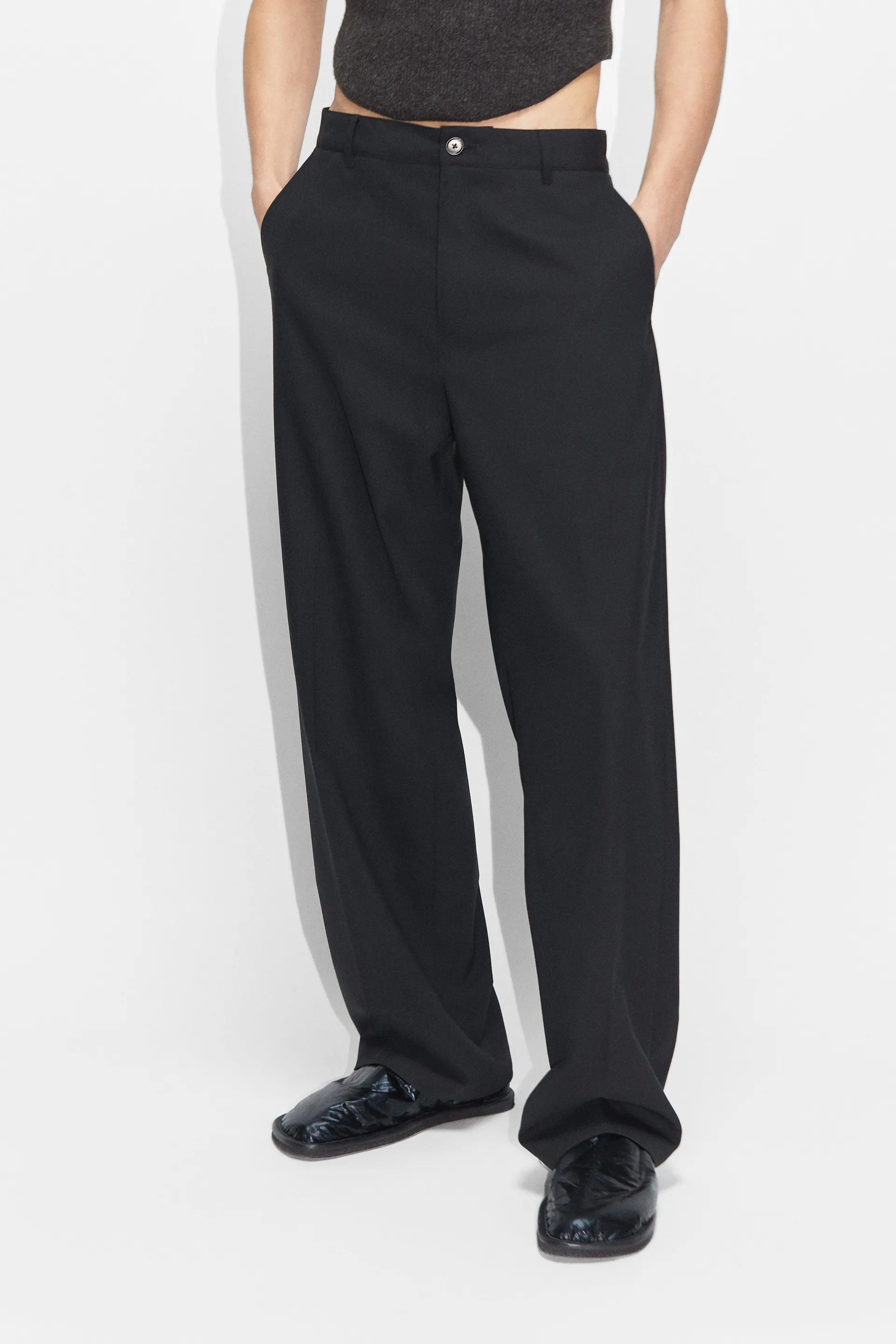 Wide-leg Suit Trousers