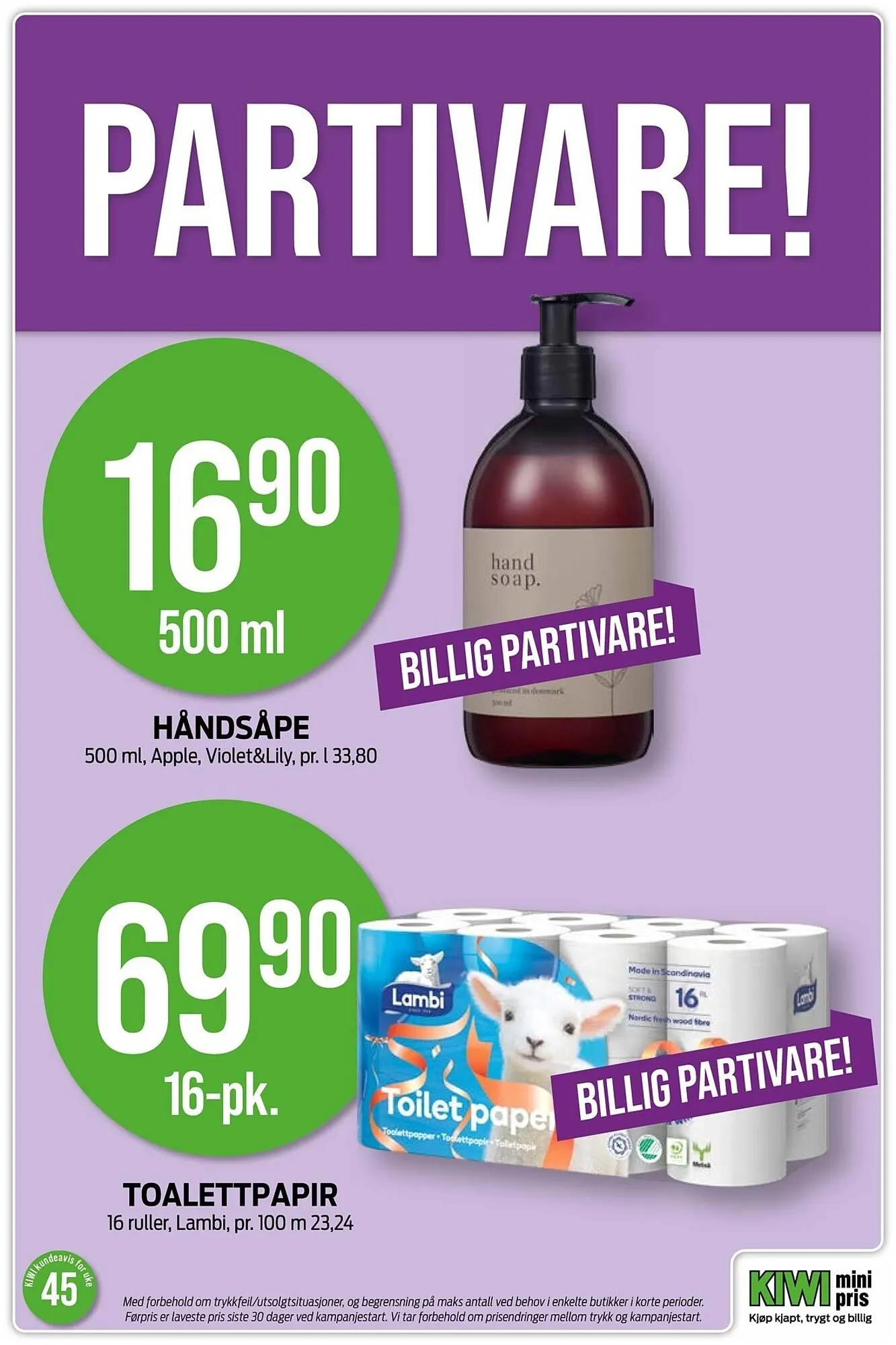 Kiwi kundeavis fra 3. november til 9. november 2025 - kundeavisside 17