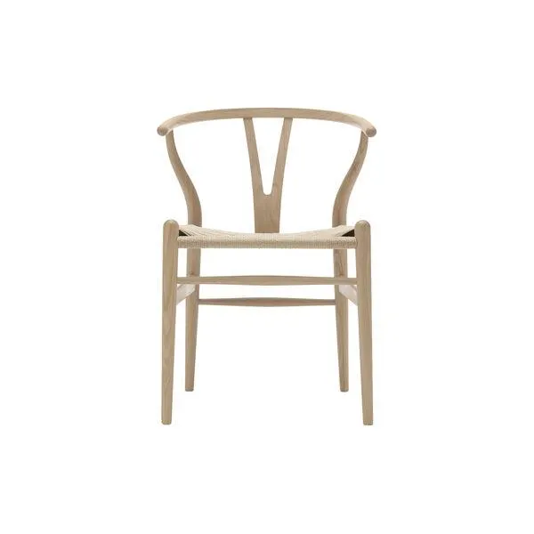 CH24 Y-stolen, hvitoljet eik/natur