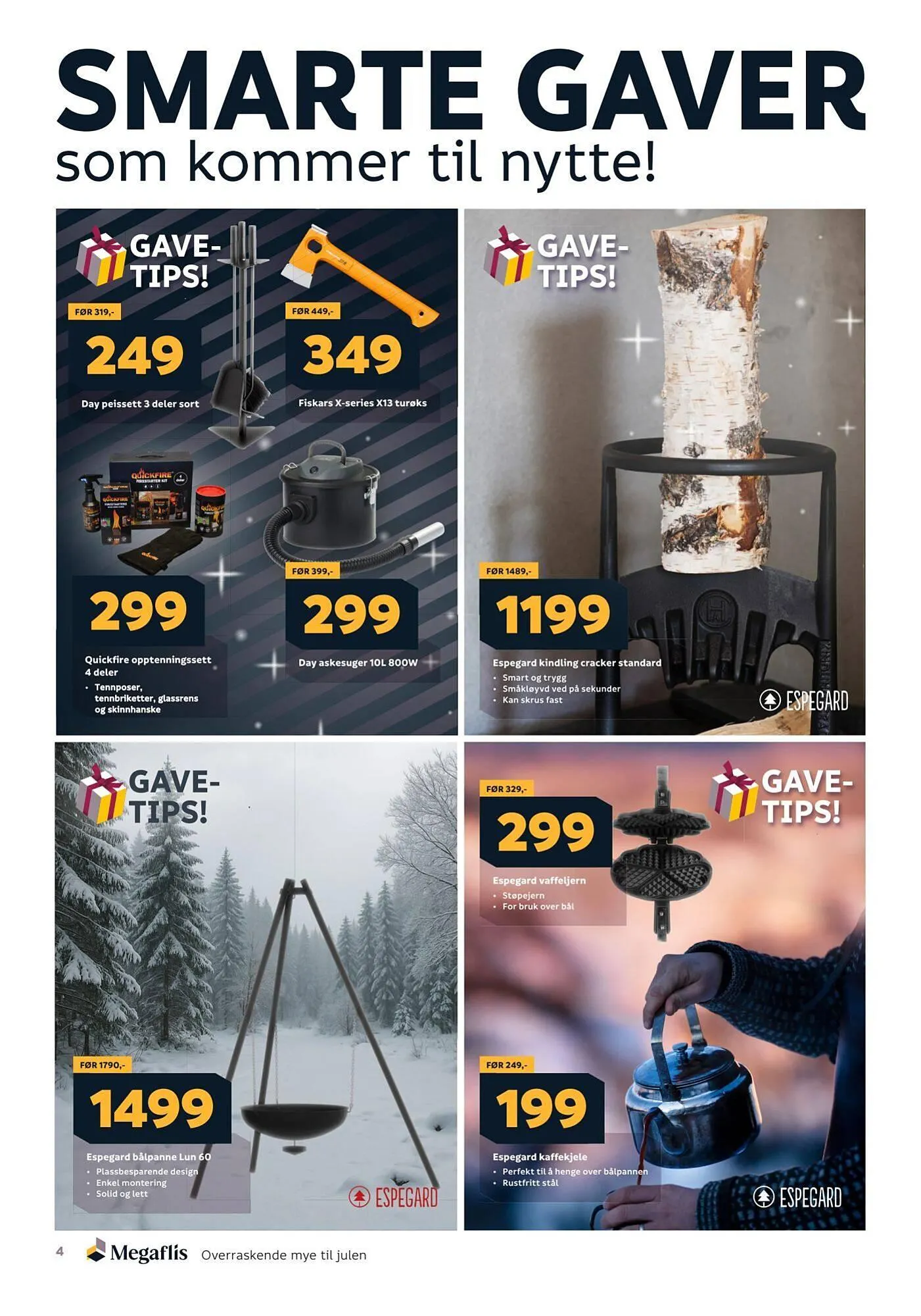 Megaflis kundeavis fra 4. desember til 29. desember 2025 - kundeavisside 4