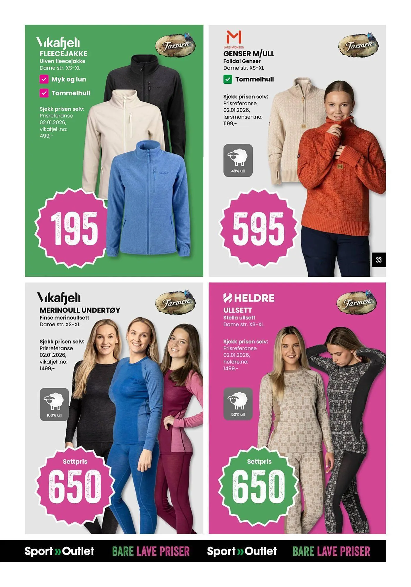 Sport Outlet kundeavis fra 20. januar til 2. februar 2026 - kundeavisside 33