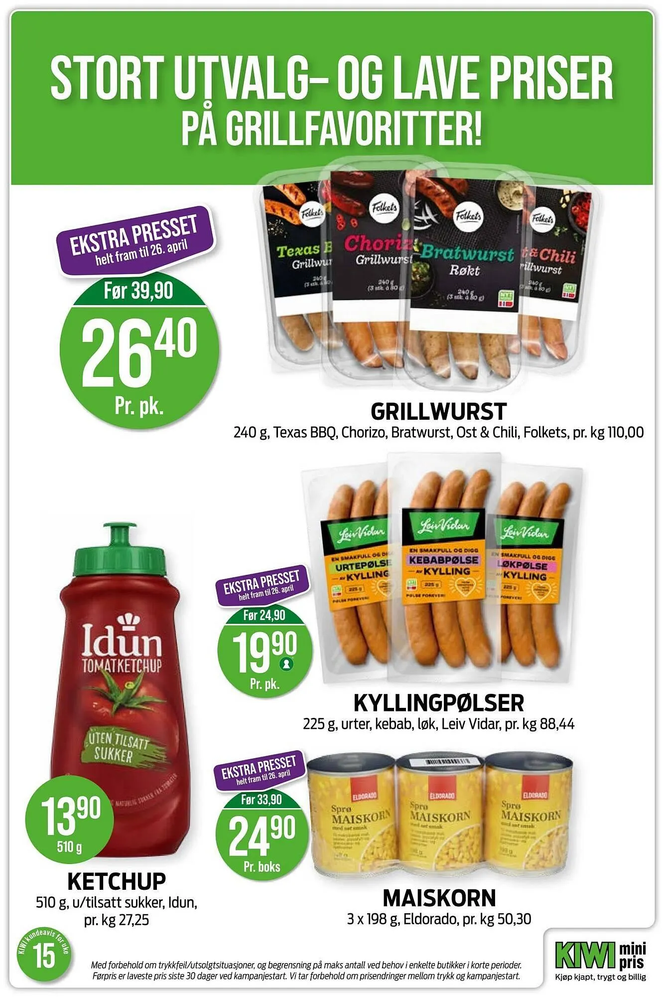 Kiwi kundeavis fra 6. april til 12. april 2026 - kundeavisside 4