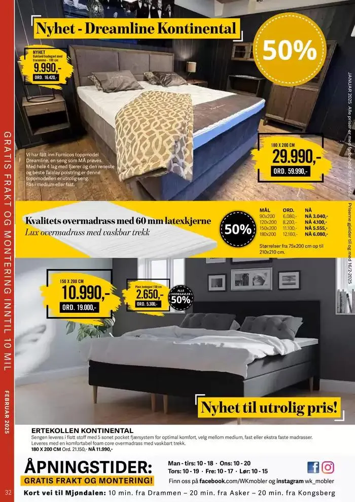Gratis frakt og montering fra 28. februar til 14. mars 2025 - kundeavisside 32