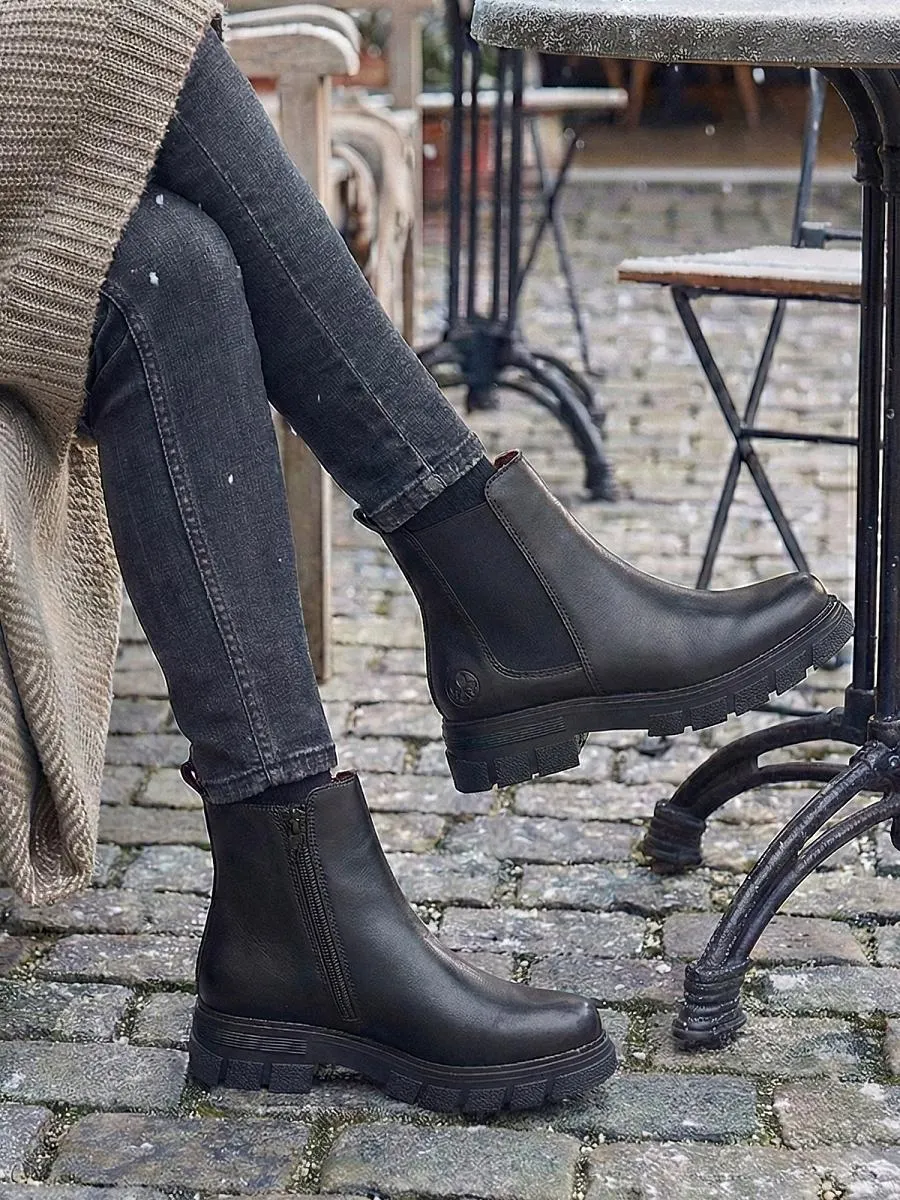 Levina Leather Chelsea Fleecefôret