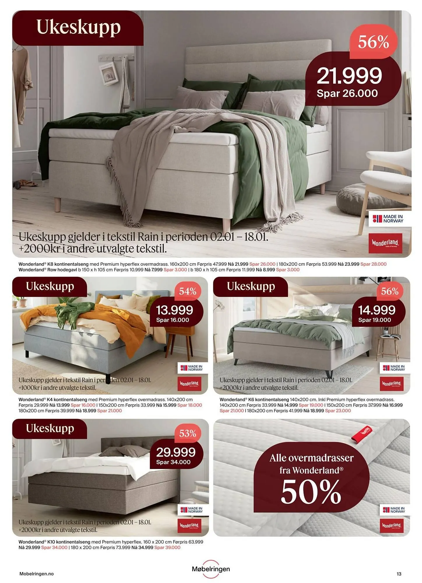 Møbelringen kundeavis fra 2. januar til 10. februar 2026 - kundeavisside 13