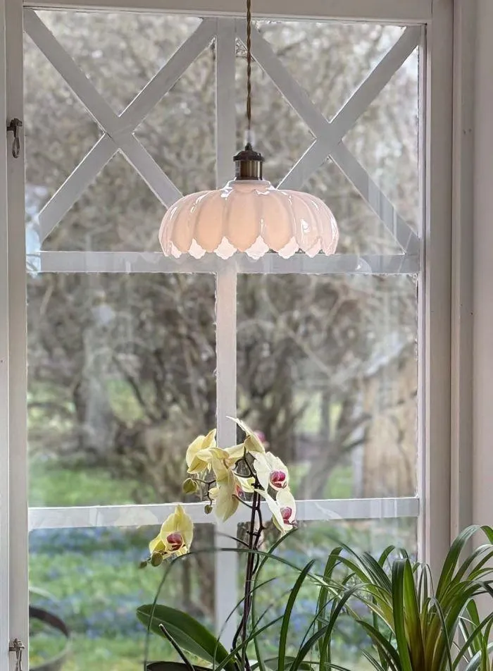 Sofia taklampe Ø25 - antikk/hvit