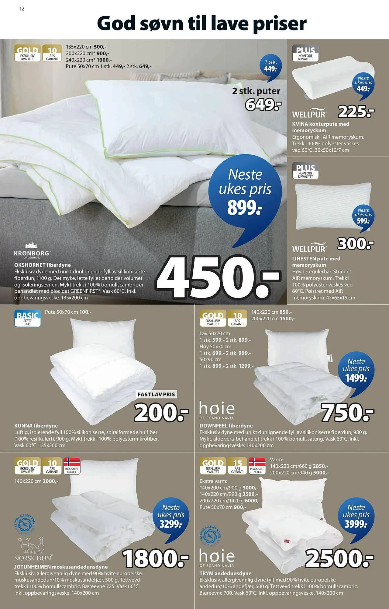 JYSK kundeavis fra 2. mars til 8. mars 2026 - kundeavisside 12