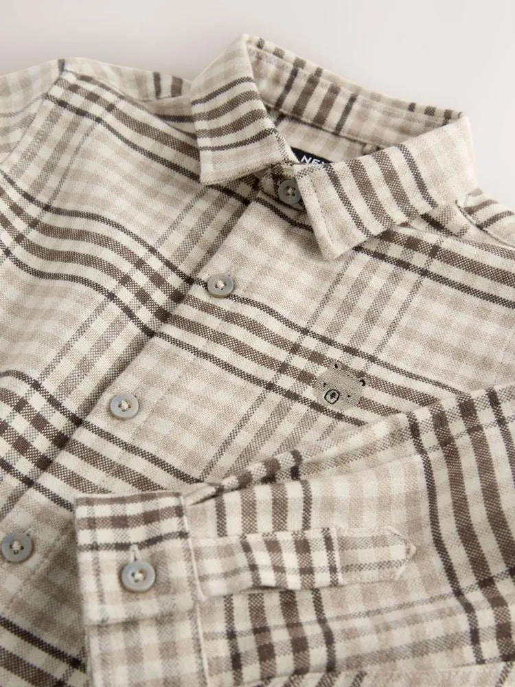 Neutral/Tan Long Sleeve Character Shirt (3mths-7yrs)