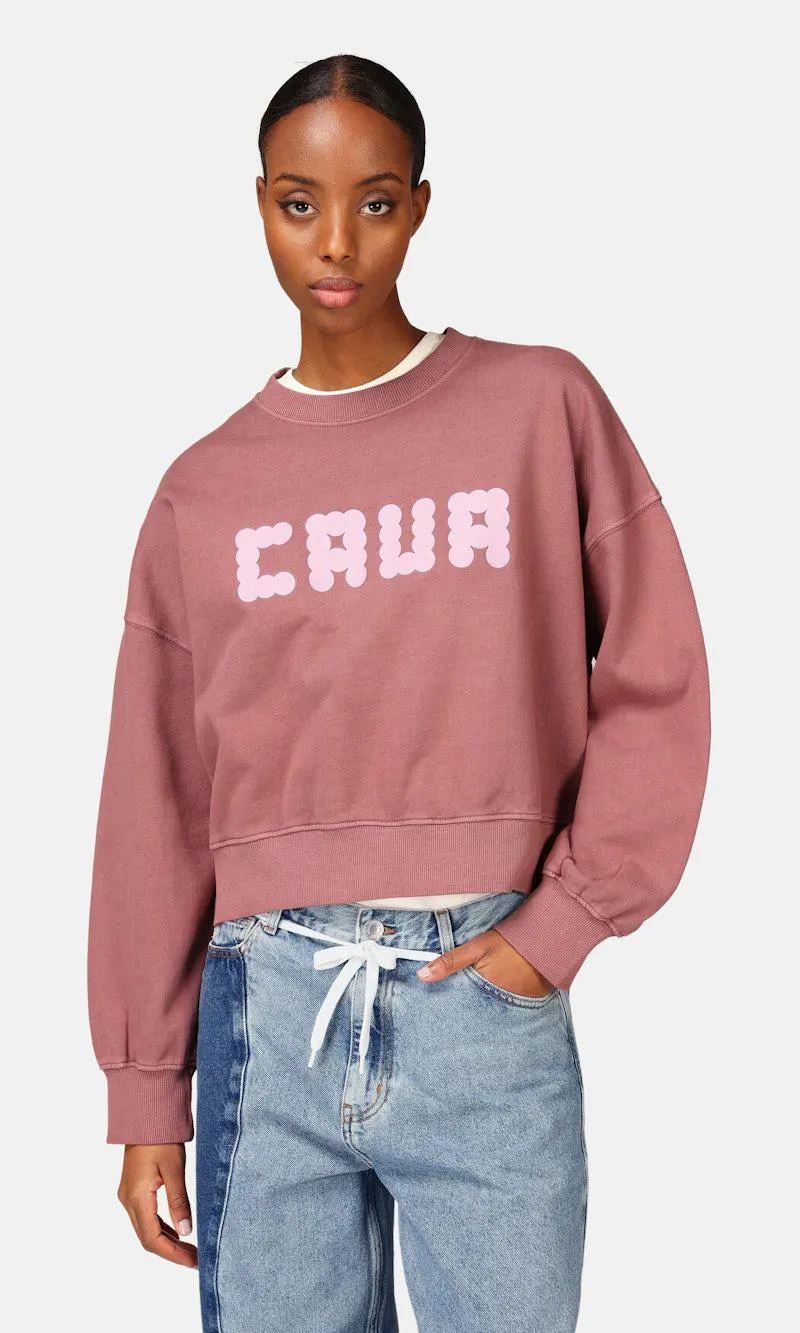 Cropped crewneck