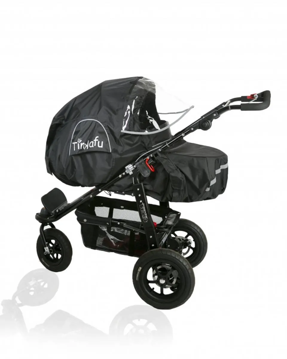 Tinkafu | Regn- og Allværstrekk Lux med skjerm | Sort