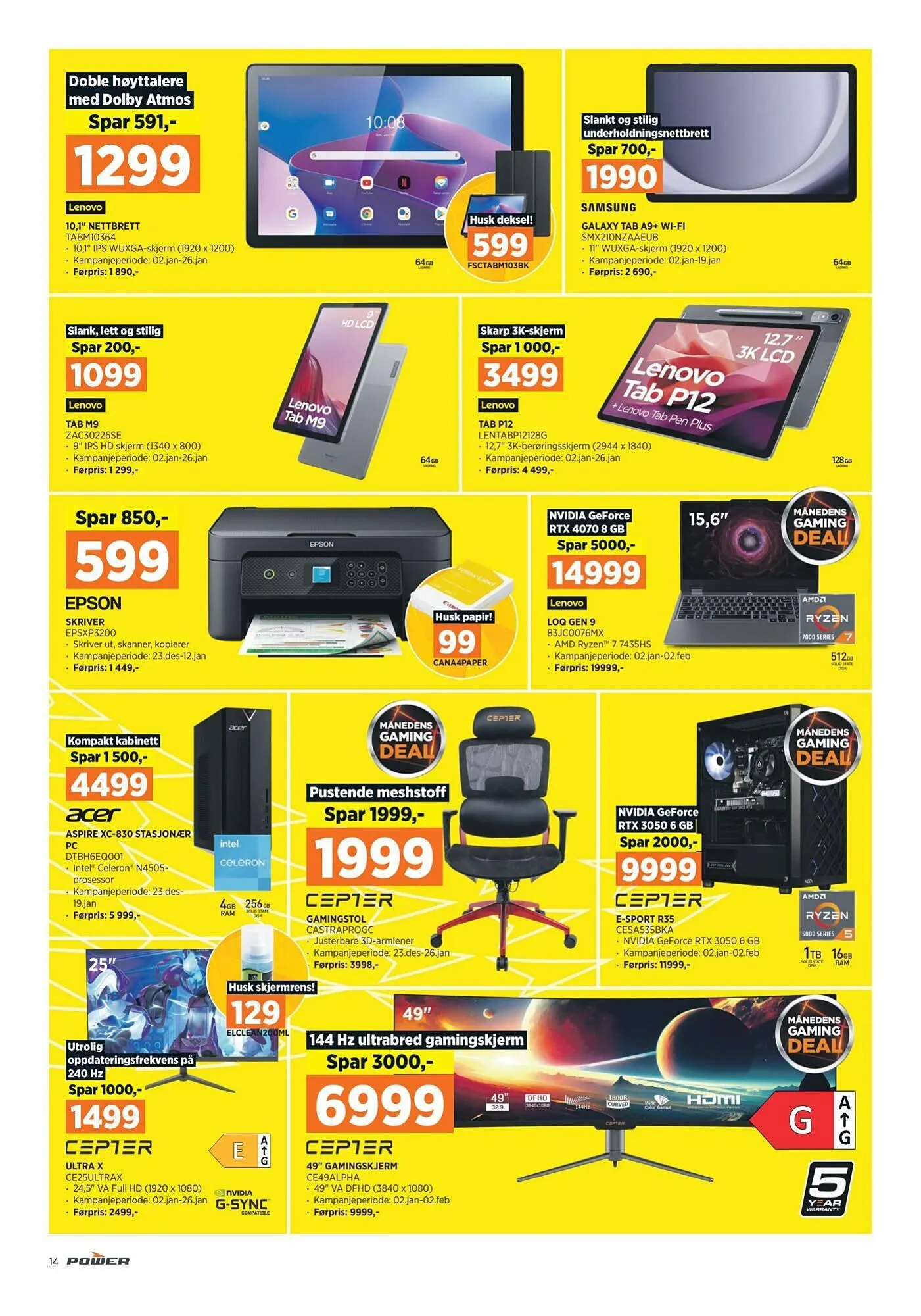 POWER Kundeavis fra 5. januar til 12. januar 2025 - kundeavisside 14