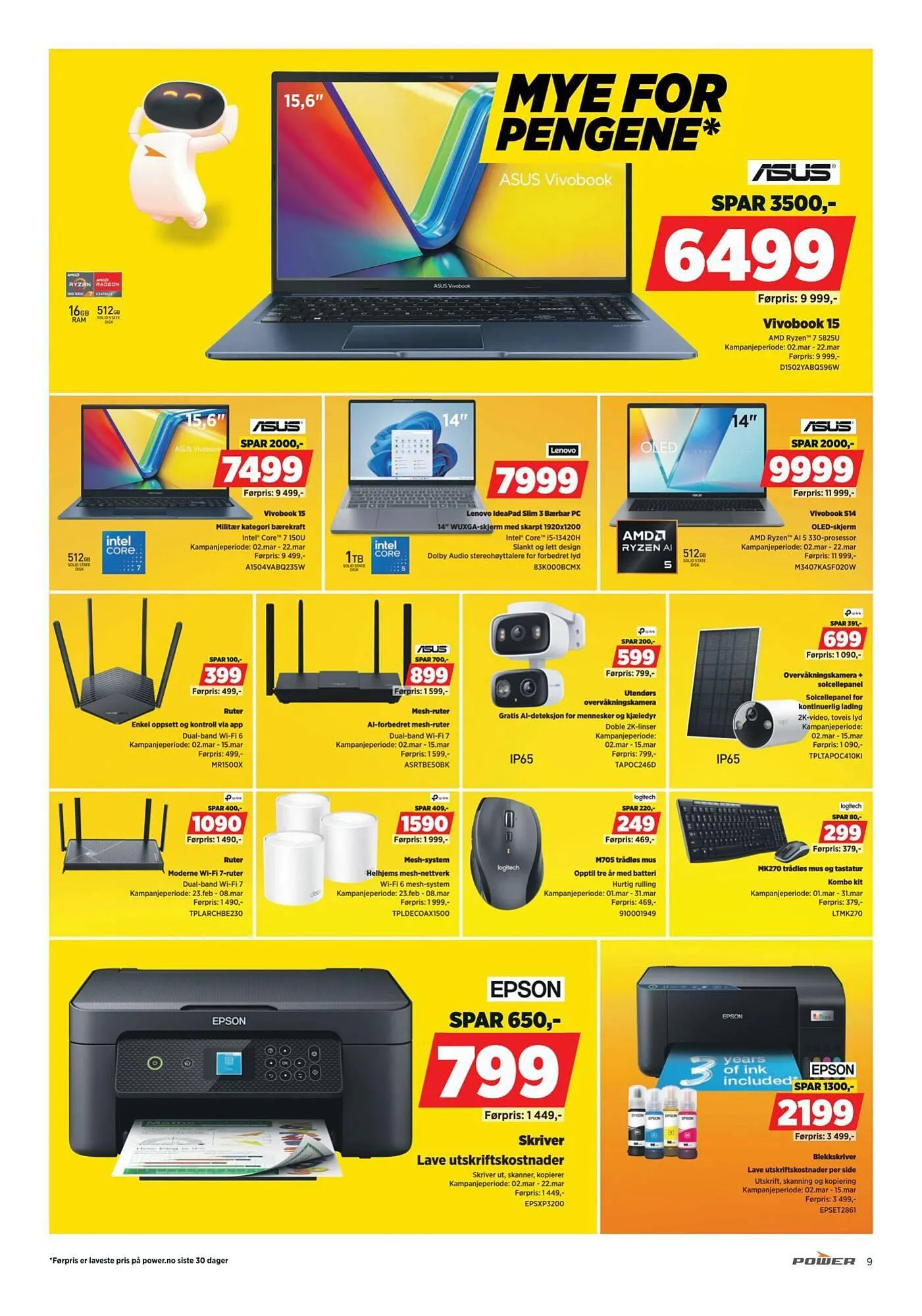 POWER kundeavis fra 2. mars til 8. mars 2026 - kundeavisside 9