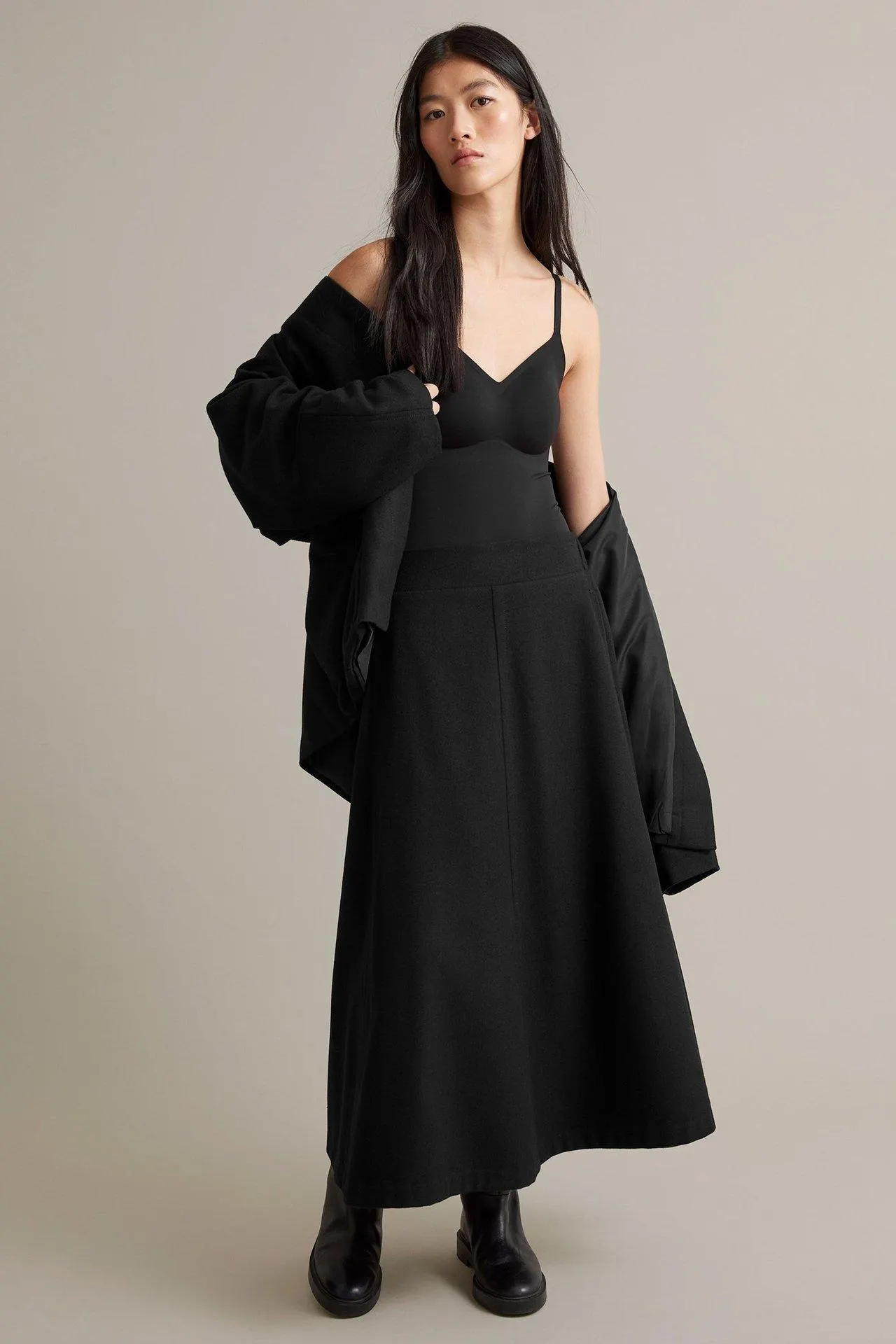 Skjørt i ullblanding