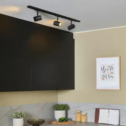 Track Spot-3 skinne Sort