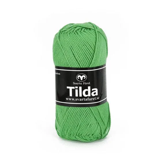Garn Svarta Fåret Tilda 50 g grønn – Shamrock green 86