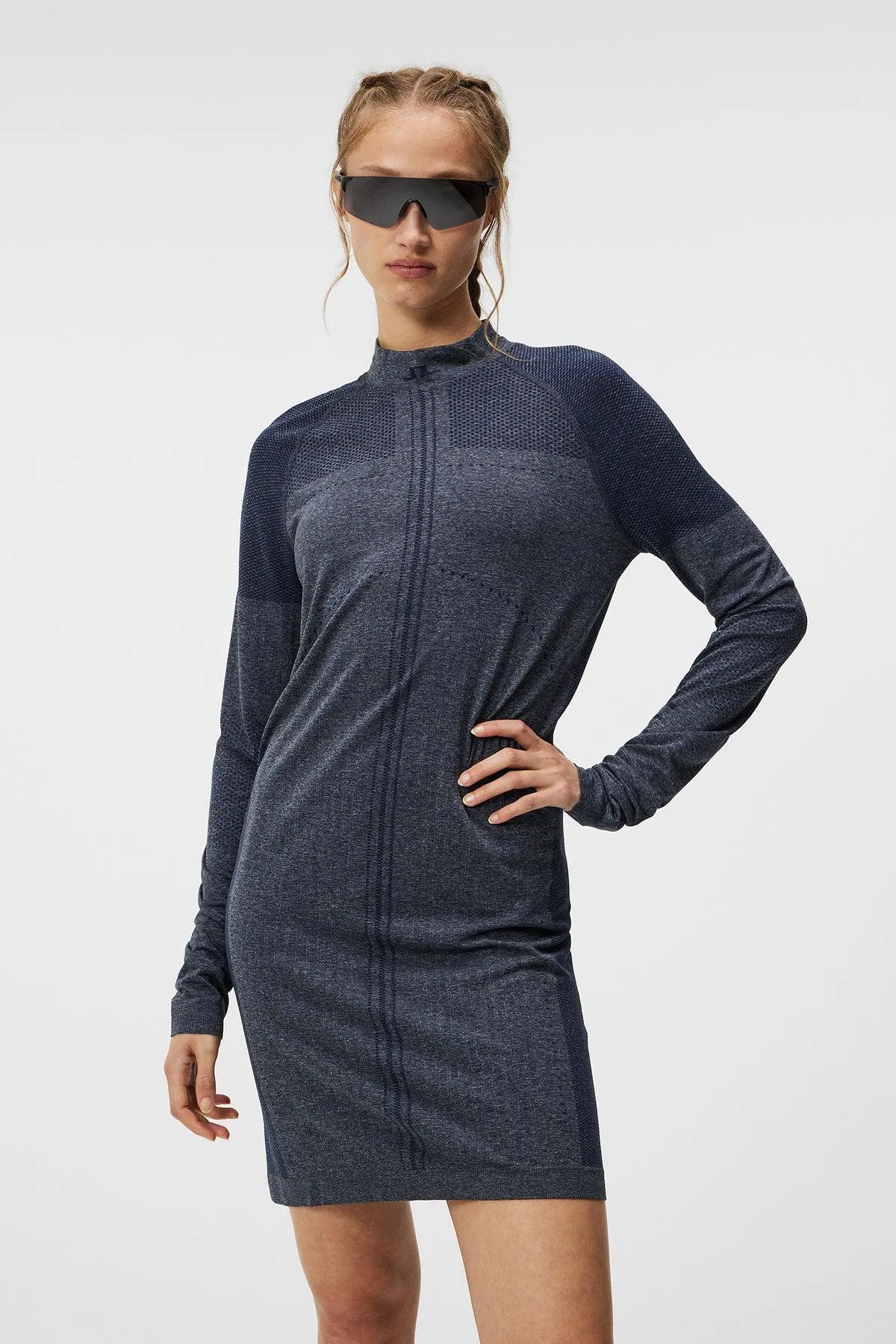 Amber Seamless Dress Navy Melange
