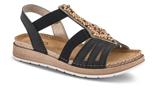 B&CO Damesandal Sort 4224100711