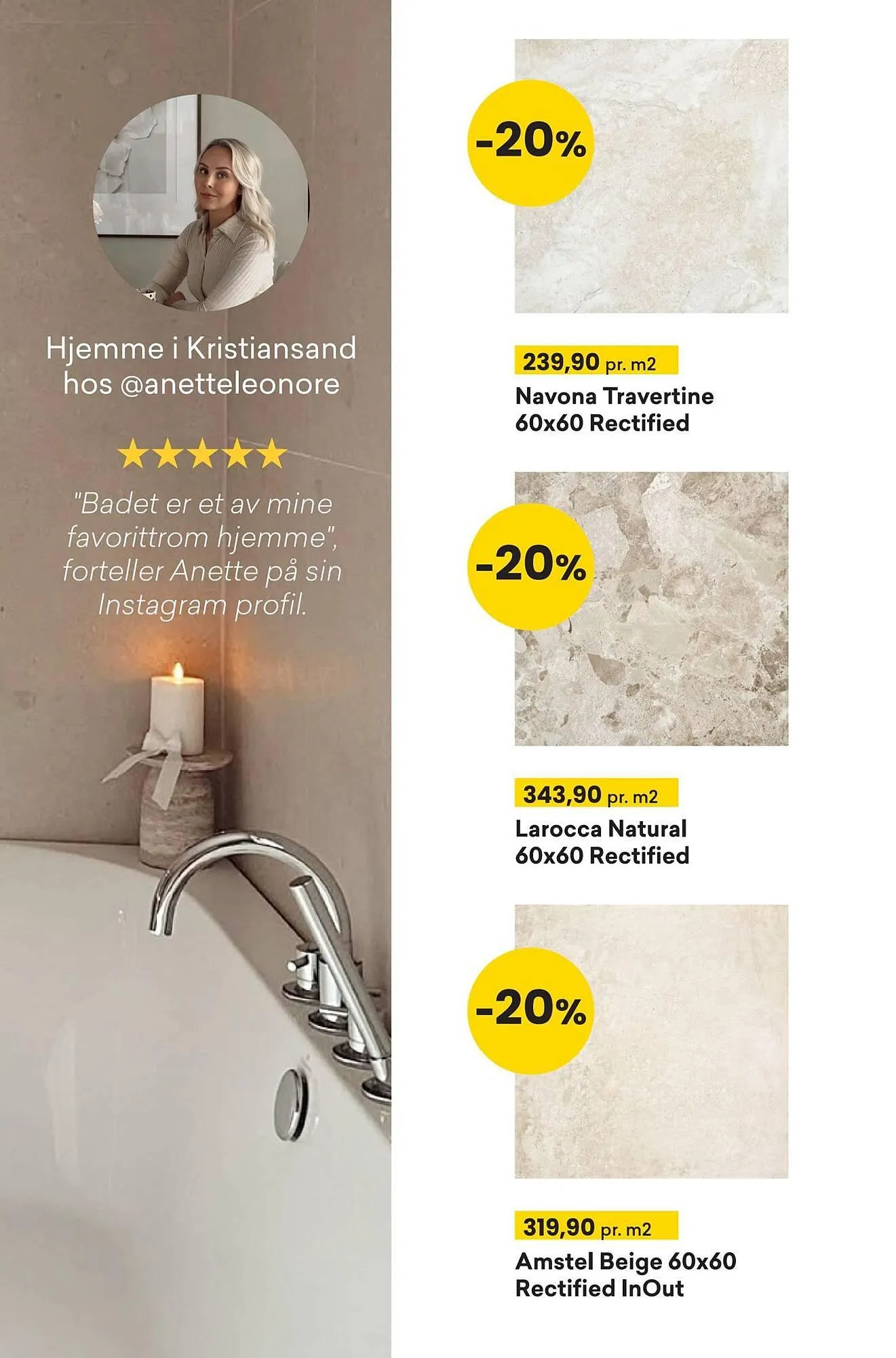 Right Price Tiles kundeavis fra 5. mars til 30. mars 2026 - kundeavisside 5